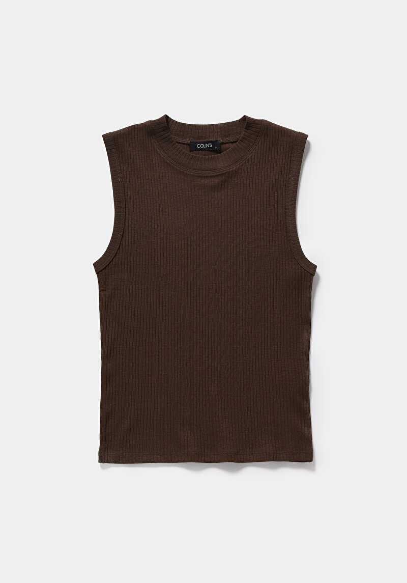 Slim Fit   Kadın Kahverengi Atlet