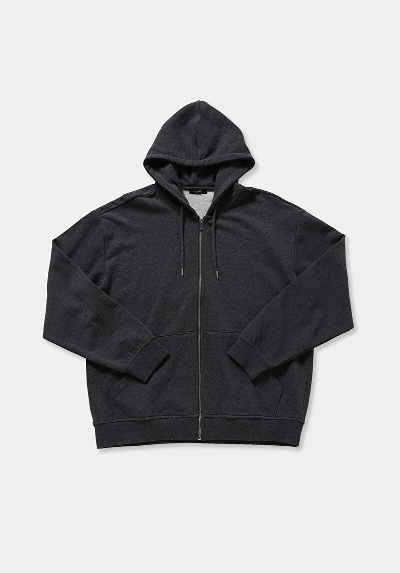Oversize Fit   Erkek Antrasit Sweatshirt