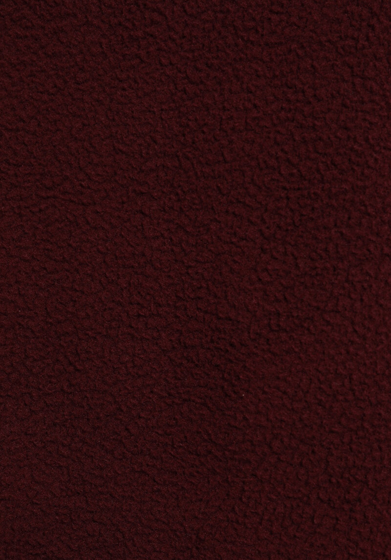 Relaxed Fit Fermuarlı   Erkek Bordo Ceket