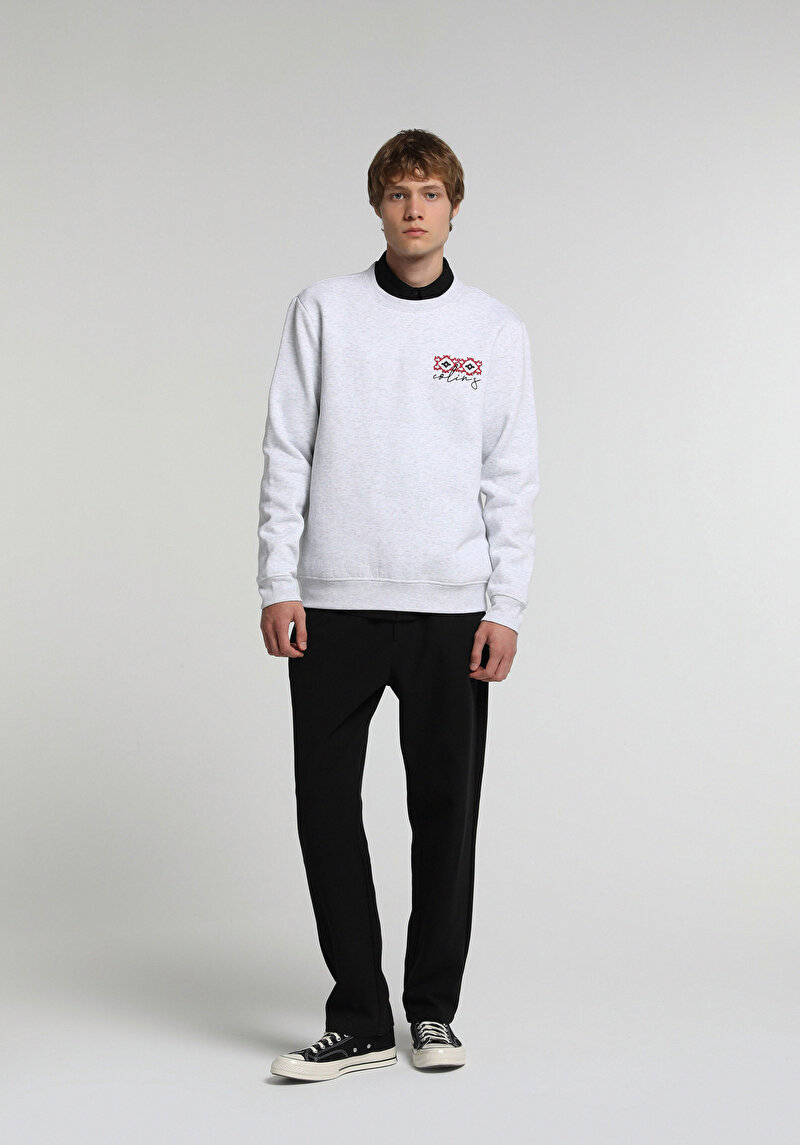 Regular Fit Orta Bel Düz Paça Erkek Siyah Pantolon
