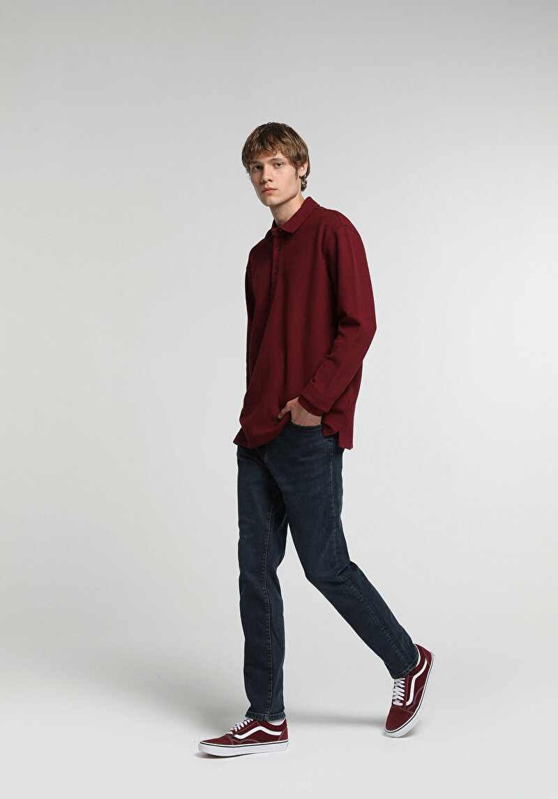 Skinny Fit   Erkek Over Dyed Denim Jean Pantolon