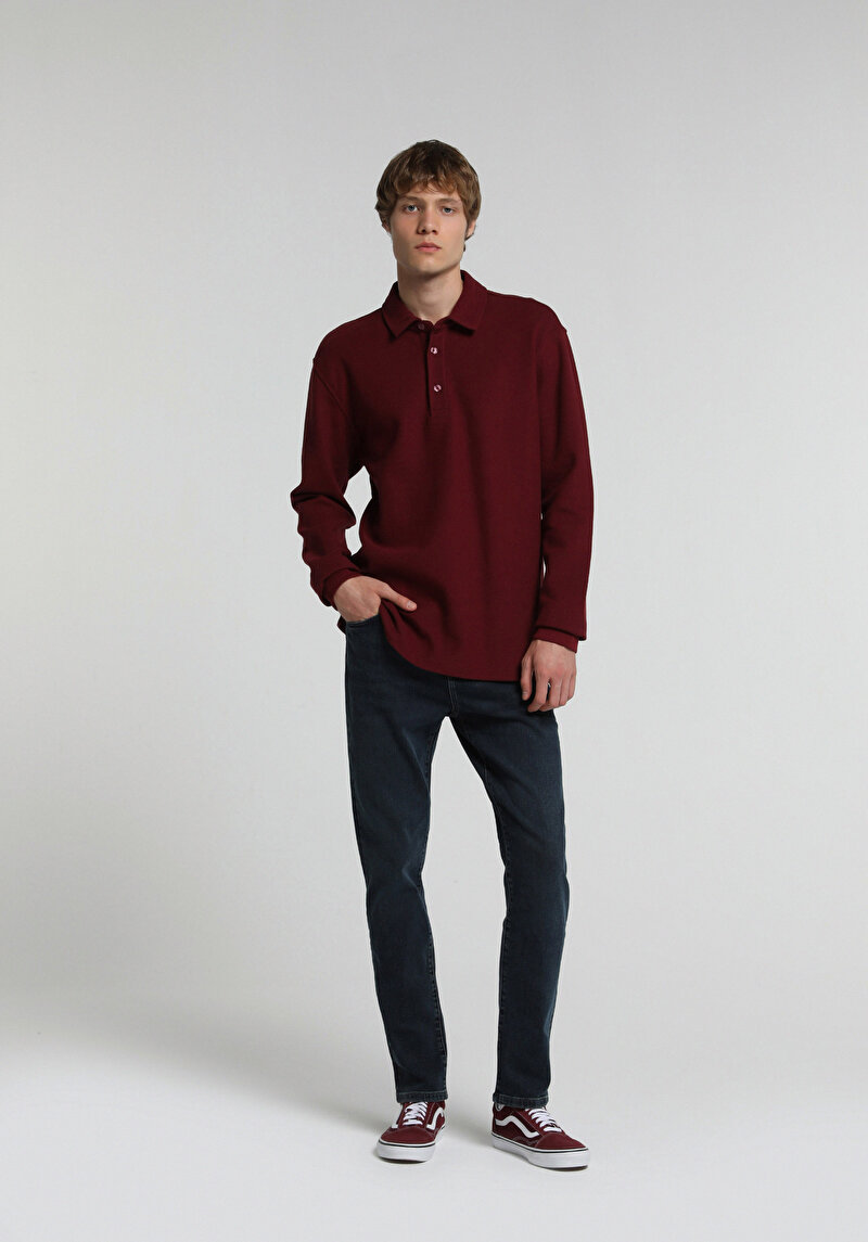 Skinny Fit   Erkek Over Dyed Denim Jean Pantolon