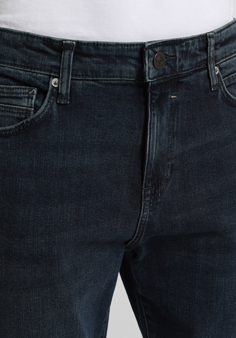 Skinny Fit   Erkek Over Dyed Denim Jean Pantolon