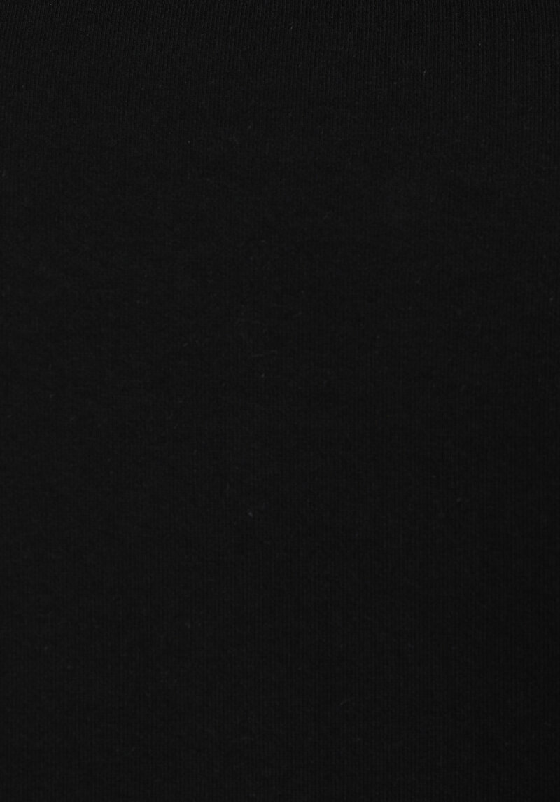 Regular Fit Dik Yaka Düz Erkek Siyah Sweatshirt