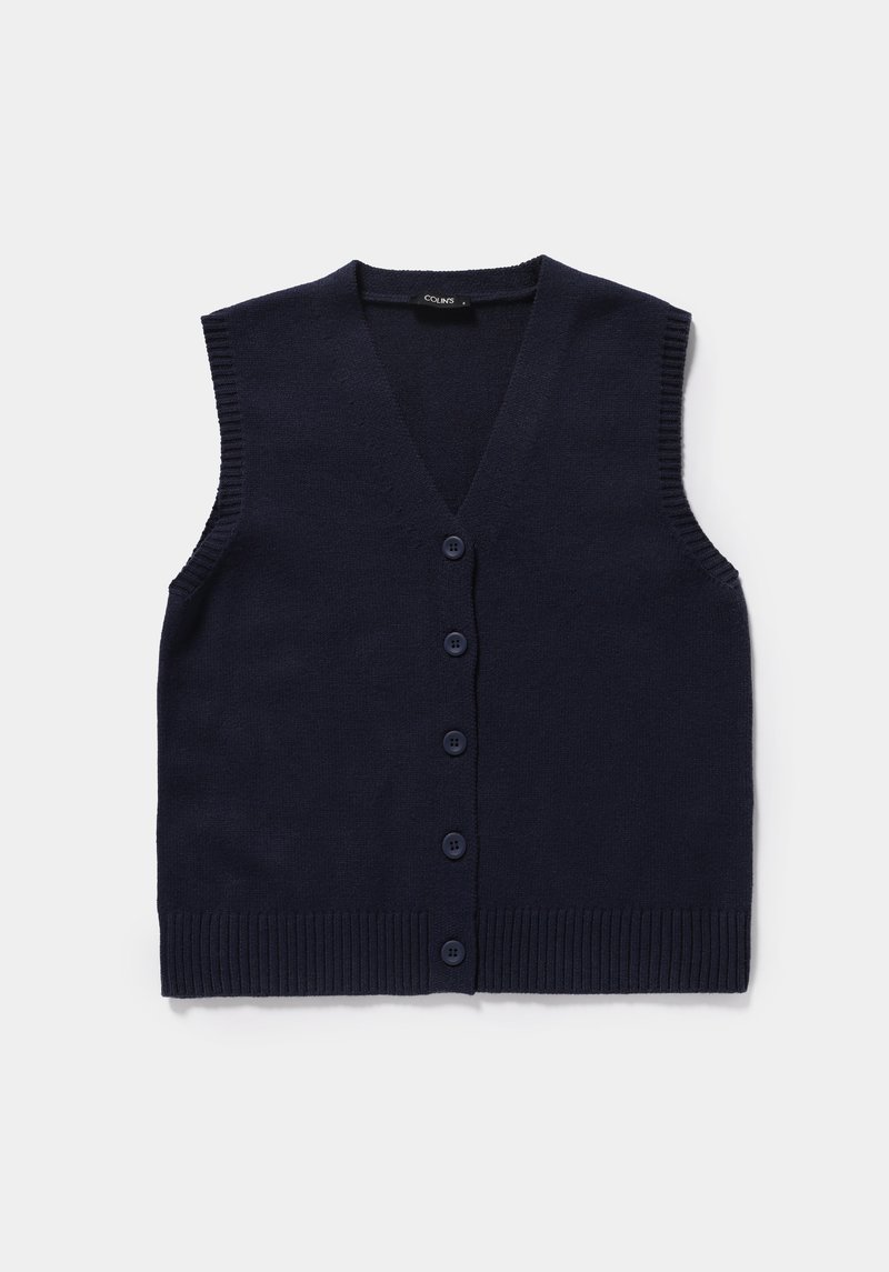 Regular Fit V Yaka Düz Kadın Lacivert Hırka