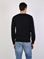 thumb-Regular Fit Yuvarlak Yaka  Erkek Lacivert Kazak Cl1023230