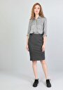 thumb-Slim Fit   Kadın Antrasit Etek Cl1045015