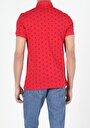 thumb-Regular Fit Polo Yaka  Erkek Kirmizi Kısa Kol Tişört