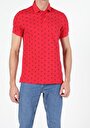 thumb-Regular Fit Polo Yaka  Erkek Kirmizi Kısa Kol Tişört