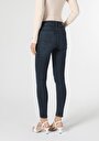 thumb-Super Slim Fit Orta Bel Dar Paça Kadın Denim Jean Pantolon