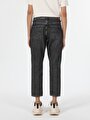 thumb-Slim Fit Orta Bel Pamuklu Daralan Paça Kadın Denim Jean Pantolon