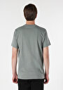 thumb-Regular Fit Yuvarlak Yaka Baskılı Erkek Gri Kısa Kol Tişört