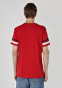 thumb-Comfort Fit Yuvarlak Yaka Düz Erkek Kirmizi Kısa Kol Tişört