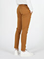 thumb-Slim Fit Orta Bel Düz Paça Erkek Sari  Pantolon