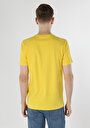 thumb-Regular Fit Yuvarlak Yaka Düz Erkek Sari Kısa Kol Tişört