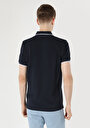 thumb-Regular Fit Polo Yaka Düz Erkek Lacivert Pamuklu Kısa Kol Tişört