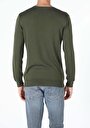 thumb-Regular Fit Yuvarlak Yaka  Erkek Yeşil Kazak