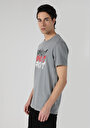 thumb-Regular Fit Yuvarlak Yaka Düz Erkek Gri Kısa Kol Tişört