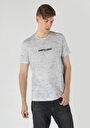 thumb-Regular Fit Yuvarlak Yaka  Erkek Gri Kısa Kol Tişört