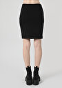 thumb-Slim Fit Düz  Kadın Siyah Etek