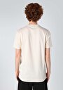 thumb-Regular Fit Yuvarlak Yaka Düz Erkek Ekru Kısa Kol Tişört