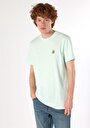 thumb-Regular Fit Yuvarlak Yaka Düz Erkek Yeşil Kısa Kol Tişört