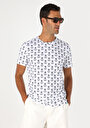 thumb-Regular Fit Yuvarlak Yaka Düz Erkek Beyaz Kısa Kol Tişört
