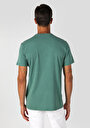 thumb-Regular Fit Yuvarlak Yaka Baskılı Erkek Yeşil Kısa Kol Tişört