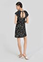 thumb-Regular Fit  Kadın Siyah Kısa Kol Elbise