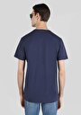 thumb-Regular Fit Yuvarlak Yaka Düz Örme Erkek Lacivert Kısa Kol Tişört