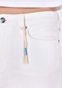thumb-Regular Fit Orta Bel Bootcut Kadın Beyaz Jean Pantolon