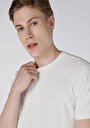 thumb-Regular Fit Yuvarlak Yaka  Erkek Beyaz Kısa Kol Tişört
