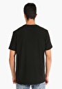 thumb-Regular Fit Yuvarlak Yaka  Erkek Siyah Kısa Kol Tişört