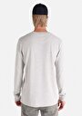 thumb-Slim Fit Düğmeli Yaka Düz Erkek Beyaz Uzun Kol Tişört