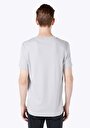 thumb-Regular Fit Yuvarlak Yaka Düz Örme Erkek Gri Kısa Kol Tişört