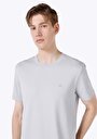 thumb-Regular Fit Yuvarlak Yaka Düz Örme Erkek Gri Kısa Kol Tişört