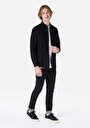thumb-Regular Fit Shirt Neck Düz Erkek Siyah Uzun Kol Gömlek