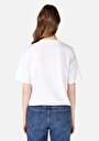 thumb-Regular Fit Yuvarlak Yaka  Kadın Beyaz Kısa Kol Tişört