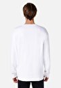 thumb-Comfort Fit Erkek Baskılı Beyaz Sweatshirt