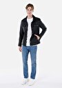 thumb-Slim Fit     Erkek Siyah Mont Pu