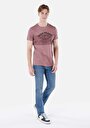 thumb-Regular Fit Yuvarlak Yaka Düz Erkek Pembe Kısa Kol Tişört
