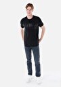 thumb-Regular Fit Yuvarlak Yaka Düz Erkek Siyah Kısa Kol Tişört