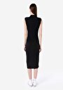 thumb-Slim Fit  Kadın Siyah Kolsuz Elbise