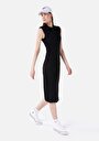 thumb-Slim Fit  Kadın Siyah Kolsuz Elbise