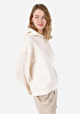 thumb-Ekru Kadın Sweatshirt