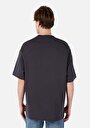 thumb-Oversize Fit Yuvarlak Yaka Düz Erkek Antrasit Kısa Kol Tişört