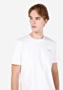 thumb-Comfort Fit Yuvarlak Yaka Düz Erkek Beyaz Kısa Kol Tişört
