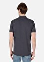 thumb-Regular Fit Polo Yaka Düz Erkek Antrasit Kısa Kol Tişört
