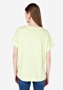 thumb-Regular Fit Yuvarlak Yaka Düz Kadın Yeşil Kısa Kol Tişört