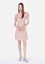 thumb-Slim Fit  Kadın Pembe Kısa Kol Elbise